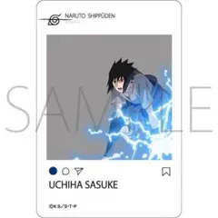 NARUTO ビジュアルプレートコレクションクリアカード 渾身の一撃 サスケ