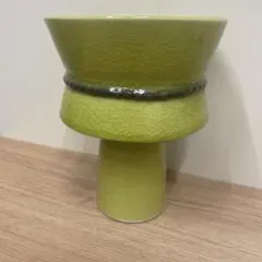 陶器　花瓶　ヴィンテージ　フラワーベース　モダン　アンティーク　美品