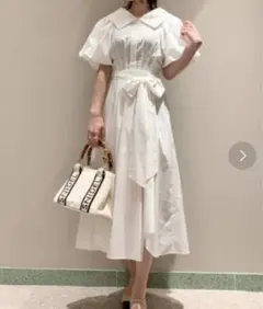 一時お値下げします スナイデル ボリュームスリーブシャツワンピース