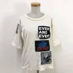 5m733-75 DIESEL ディーゼル 半袖 Tシャツ オフホワイト系 S