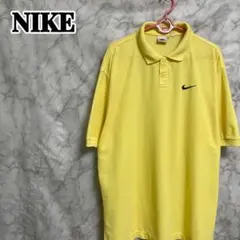 NIKE ポロシャツ ワンポイント刺繍ロゴ 半袖 夏服 オーバーサイズ