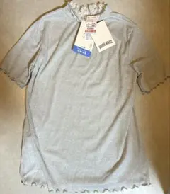 SUNNY HOUSE ライトグレー ラメ入り Tシャツ