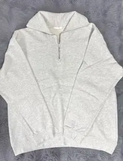 WYM LIDNM ハーフジップ スウェット M グレー