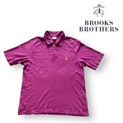 ★美品★ BROOKS BROTHERS ポロシャツ ロゴ パープルのサムネイル