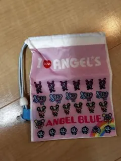 新品/エンジェルブルー/ガチャガチャ/巾着