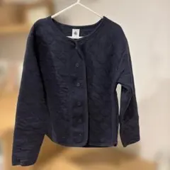 プチバトー　キルティングジャケット ネイビー 8才/128cm