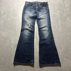 00s y2k リーバイス ブーツカット フレアデニム ダメージ ローライズ