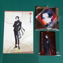 刀剣乱舞　大本丸博　小烏丸　祝装　　スクエア缶バッジ　クリアカード