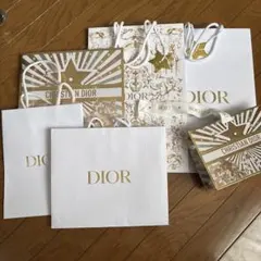 Dior ショップ袋 6点セット チャーム付き