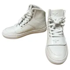 クリエイティブレクリエーション ハイカット スニーカー 白 マジックテープ 23