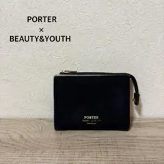 別注PORTER DOUBLE FOLDING WALLET 財布 ブラック