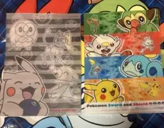 ポケモン　クリアファイル2枚　モクロー　ニャビー　アシマリ　メッソン　ヒバニー