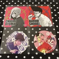 ブルーロック　千切 豹馬　烏 旅人　馬狼 照英　氷織 羊 コースター　ステッカー