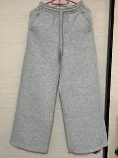 GU パフスウェットバギーパンツ スウェットパンツ グレー Sサイズ