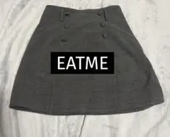 EATME ダブルボタンタイトスカート グレー S インパン付きのサムネイル