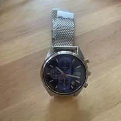 LORUS クロノグラフ ネイビー メッシュバンド