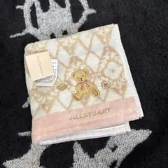 JILL STUART クマ刺繍 タオルハンカチ