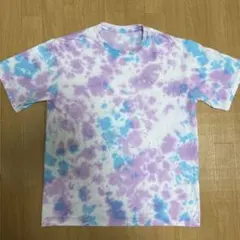 未使用THE NORTH FACE タイダイ柄 Tシャツ　パープル×ブルーのサムネイル