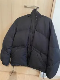 COCO DEAL フード付きブラックダウンジャケット