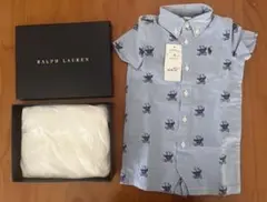 新品未使用　Ralph Lauren クマ刺繍ロンパース
