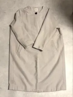 サマンサモスモス ロングコート 中空糸ウール混コート （グレー）