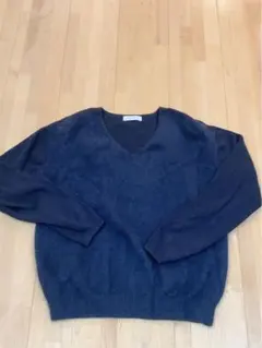 BEAUTY&YOUTH ネイビー アンゴラセーター