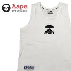 AAPE BY A BATHING APE ムーンフェイス タンクトップ 白