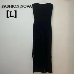 FASHION NOVA ブラック オールインワン 【L】 ブラックフォーマル