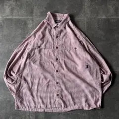 00s Patagonia アウトドアシャツ 赤 2XL A780 チェック