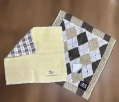 未使用　バーバリーとダックスのタオルハンカチ