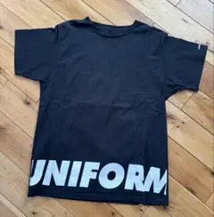 uniform experiment 黒 Tシャツ サイズ1 ビッグシルエット