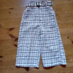 130cm チェックパンツ
