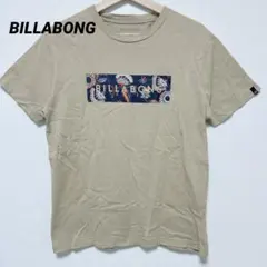 [BILLABONG] ベージュ プリント 半袖 Tシャツ 【M】 カジュアル