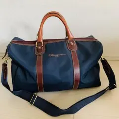 美品 Rudolph Valentino ボストンバッグ ネイビー - メルカリ