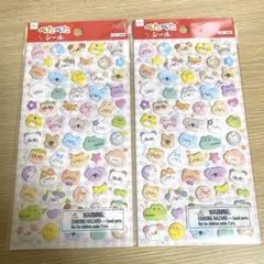 ぺたぺたシール 2セット　アニマル　ダイソー