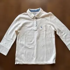 Eddie Bauer エディバウワー　五分袖ポロシャツ オフホワイトSサイズのサムネイル