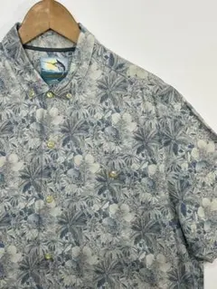 Tommy Bahama トミーバハマ　シルク100% アロハシャツ　総柄　Lのサムネイル
