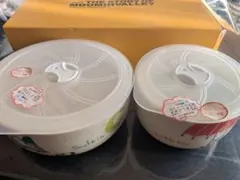 【未使用・箱付】ムーミン レンジキャニスター 2個セット 山加商店 保存容器