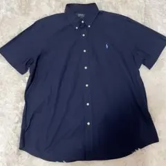 【美品】Polo Ralph Lauren 半袖シャツ ネイビー XL 現行タグのサムネイル