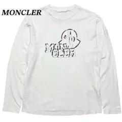 MONCLER モンクレール 長袖Tシャツ 3Dロゴ ロゴワッペン 綿100%のサムネイル
