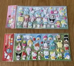 【正規品】キャラクターシールずかん　サンリオ　２枚セット