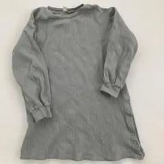 アプレレクール　リブ編み長袖ワンピース　130