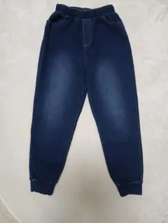 デニム 裏起毛 レディース ゴムウエスト