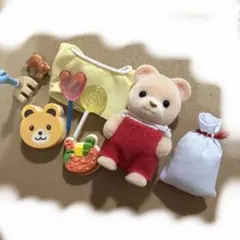 シルバニアファミリー クマのぬいぐるみとアクセサリー