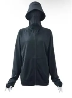 【匿名配送】クールUV サンシェードパーカー EX+ ブラックLサイズ