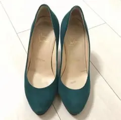 Christian Louboutin グリーン ハイヒールパンプス 美品