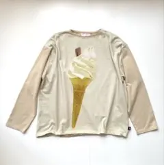 Luke Stephenson リトルサニーバイト　ソフトクリーム柄長袖Tシャツのサムネイル