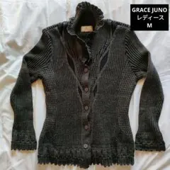 GRACE JUNO レディースМ ダークブラウン ニット