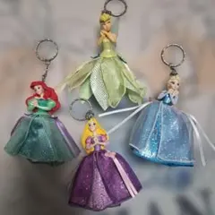 ディズニープリンセス キーホルダー 4個セット