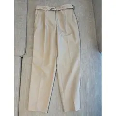 PLST ポリエステルオックステーパードパンツ